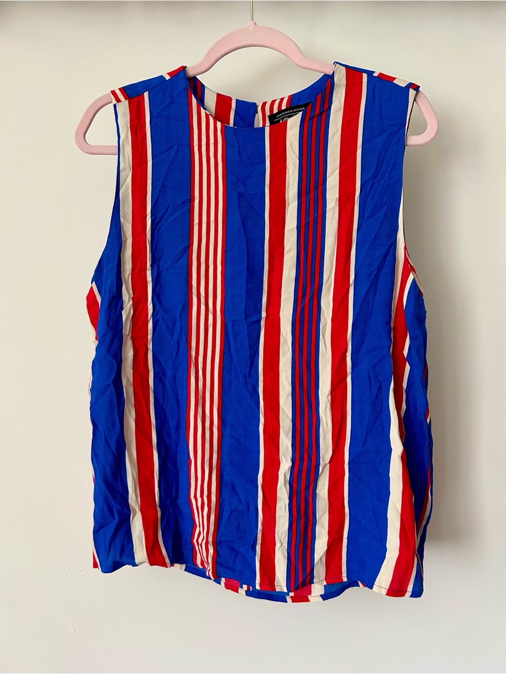 & Other Stories Striped Sleeveless Tank Top - Blue, Red, White